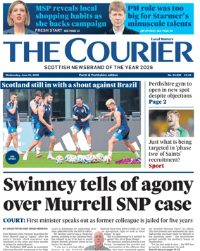 Cover of The Courier & Advertiser (Perth and Perthshire Edition)