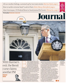 Cover of The Guardian e-paper Journal