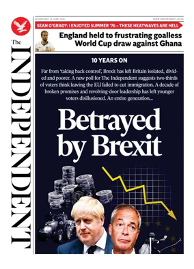 Cover of The Independent