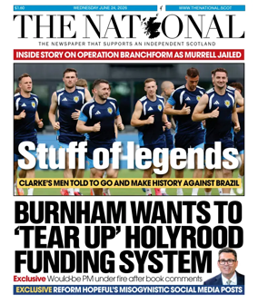 Cover of The National (Scotland)