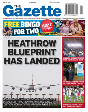 Cover of Uxbridge Gazette