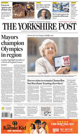Cover of Yorkshire Post
