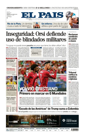 Cover of El Pais (Uruguay)