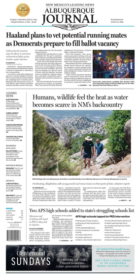 Cover of Albuquerque Journal