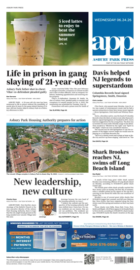 Cover of Asbury Park Press