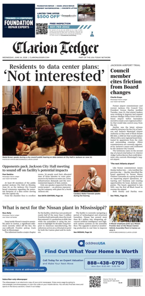 Cover of Clarion Ledger