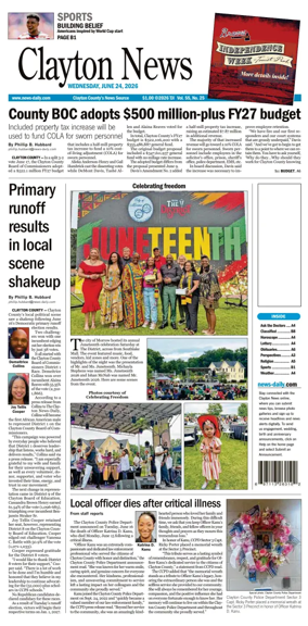 Cover of Clayton News