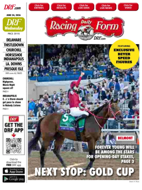 Cover of Daily Racing Form National Digital Edition