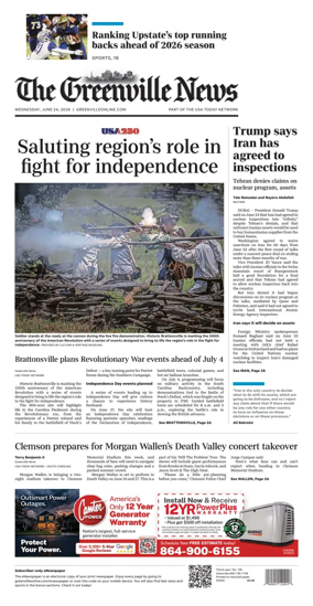 Cover of The Greenville News