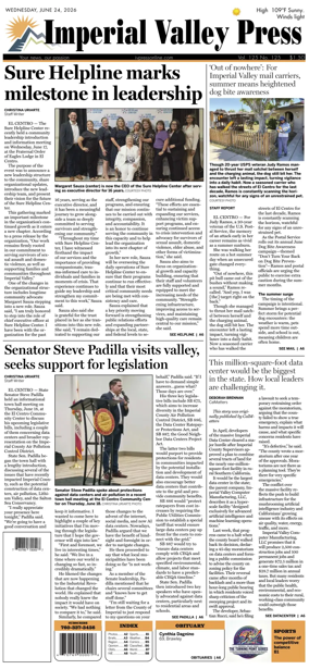 Cover of Imperial Valley Press