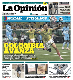 Cover of La Opinion