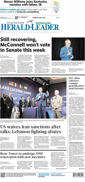 Cover of Lexington Herald-Leader