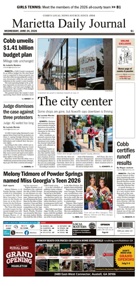 Cover of Marietta Daily Journal