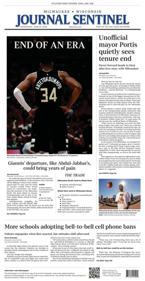 Cover of Milwaukee Journal Sentinel