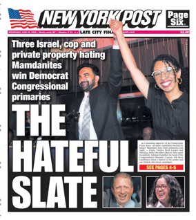 Cover of New York Post