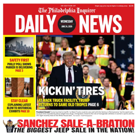 Cover of Philadelphia Daily News