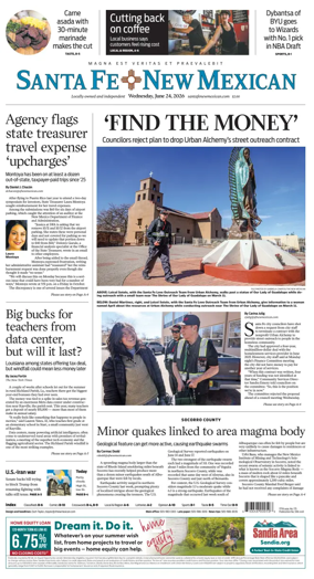 Cover of Santa Fe New Mexican
