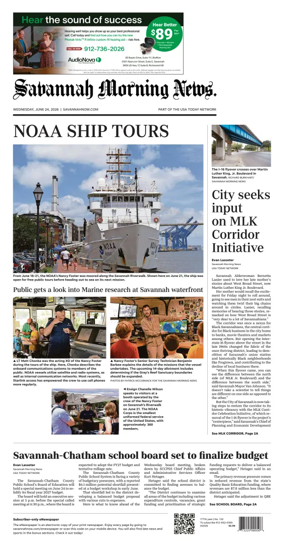 Cover of Savannah Morning News