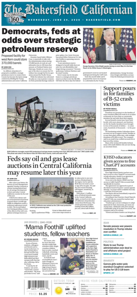 Cover of The Bakersfield Californian