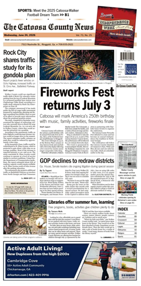 Cover of The Catoosa County News