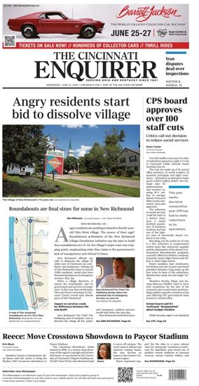 Cover of The Cincinnati Enquirer