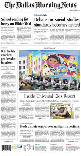 Cover of The Dallas Morning News