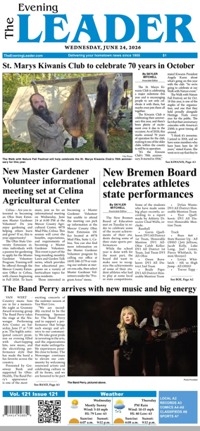 Cover of The Evening Leader