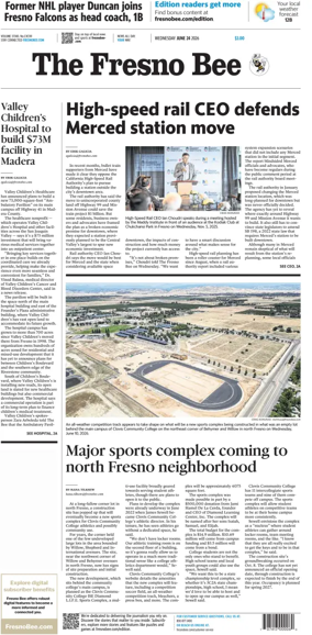 Cover of The Fresno Bee