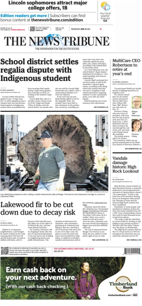 Cover of The News Tribune