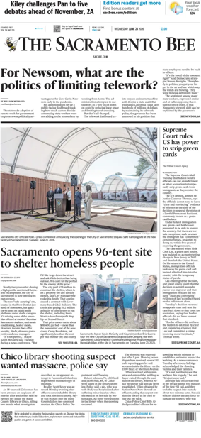 Cover of The Sacramento Bee