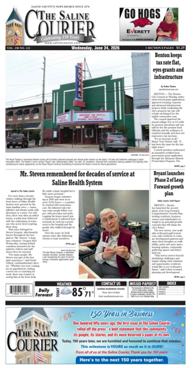Cover of The Saline Courier