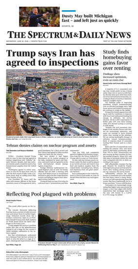 Cover of The Spectrum & Daily News