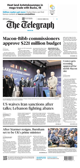 Cover of The Telegraph (Macon)