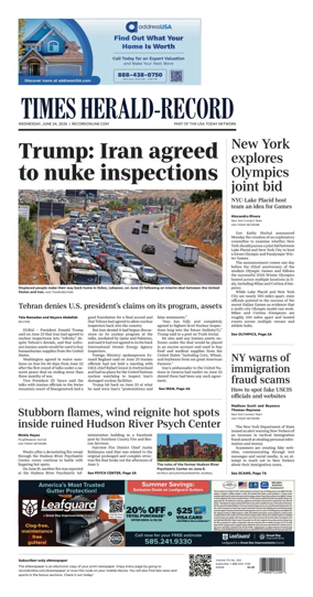 Cover of Times Herald-Record
