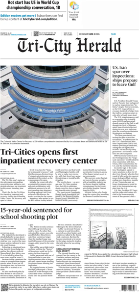 Cover of Tri-City Herald