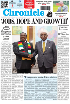 Cover of Chronicle (Zimbabwe)