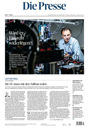 Cover of Die Presse