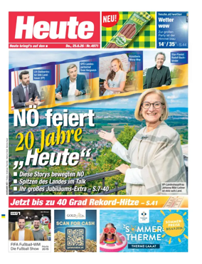 Cover of Heute - Niederosterreich Ausgabe