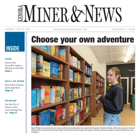 Cover of Kenora Daily Miner and News
