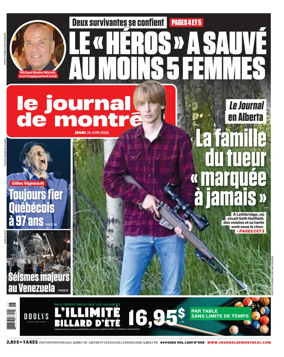 Cover of Le Journal de Montreal