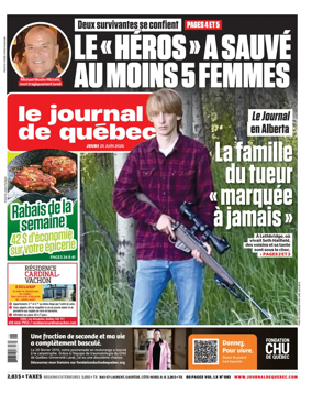 Cover of Le Journal de Quebec