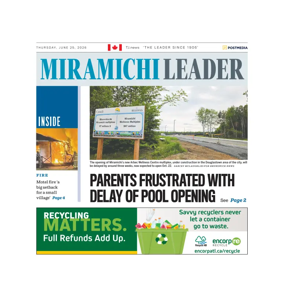 Cover of Miramichi Leader