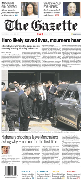 Cover of Montreal Gazette