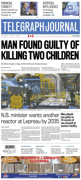 Cover of Telegraph-Journal