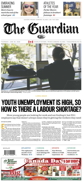 Cover of The Guardian (Charlottetown)