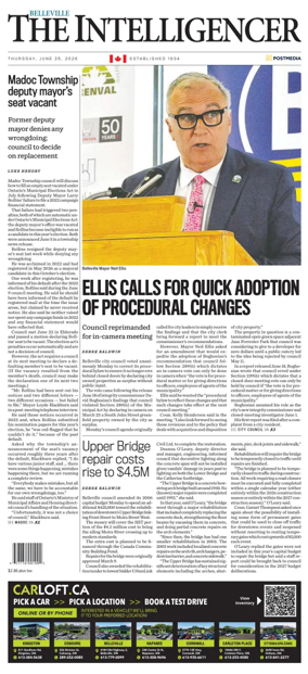 Cover of The Intelligencer (Belleville)