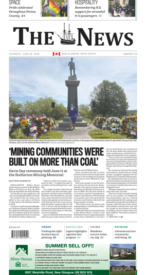 Cover of The News (New Glasgow)