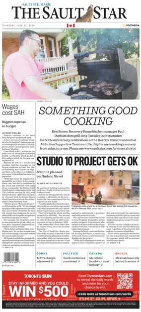 Cover of The Sault Star