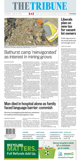 Cover of The Tribune (New Brunswick)