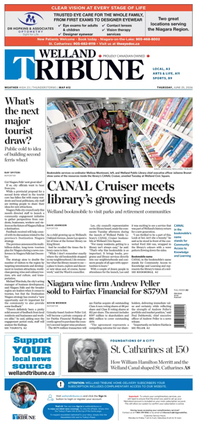 Cover of The Welland Tribune